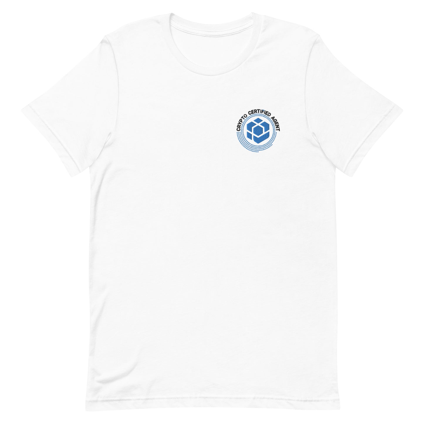 White Crypto Certified Agent T-Shirt